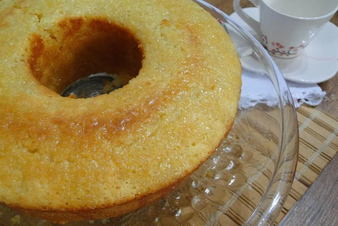 Bolo de Whey Protein sabor Baunilha