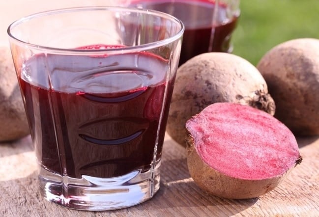 Suco de Beterraba para o Treino