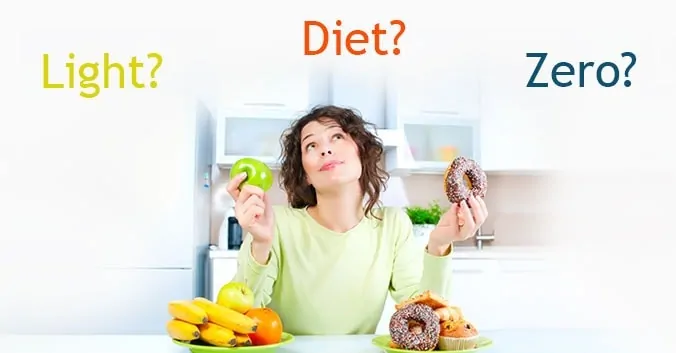 diferença entre DIET-LIGHT-ZERO
