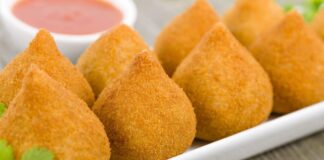 Coxinha de Batata Doce ou Mandioca