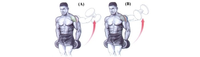 LEVANTAMENTO LATERAL COM HALTERES FIXOS