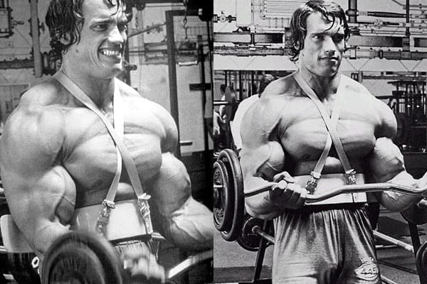 Arnold Schwarzenegger choque entre os músculos