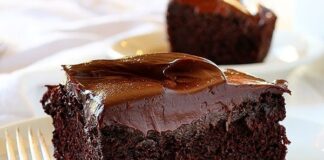 Bolo de Chocolate + Cobertura de Chocolate