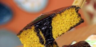 Bolo de cenoura + cobertura de chocolate