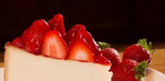 Receita de Cheesecake Light de Morango