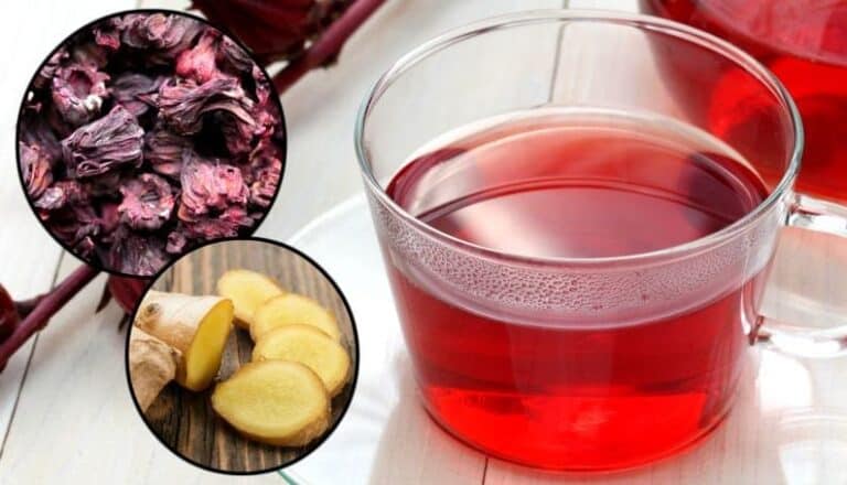 Chá de hibisco com gengibre para emagrecer