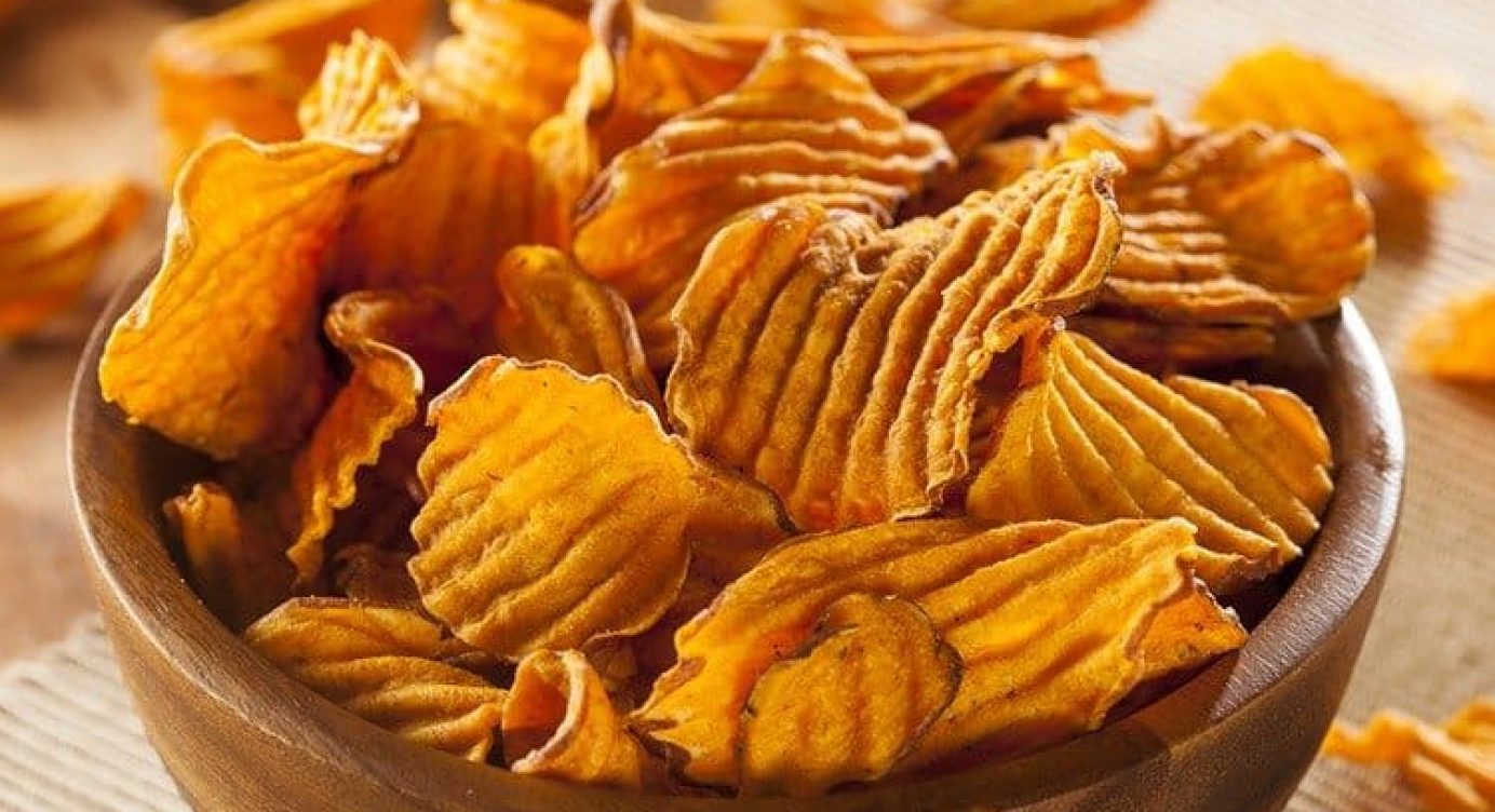 Receita de Chips de Batata-Doce de Forno
