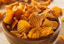 Chips de Batata-Doce de Forno