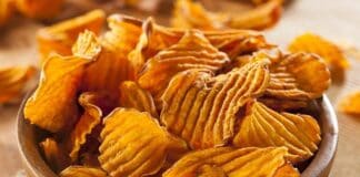 Chips de Batata-Doce de Forno
