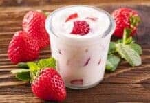 Como fazer Iogurte de Kefir sabor Morango