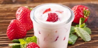 Como fazer Iogurte de Kefir sabor Morango