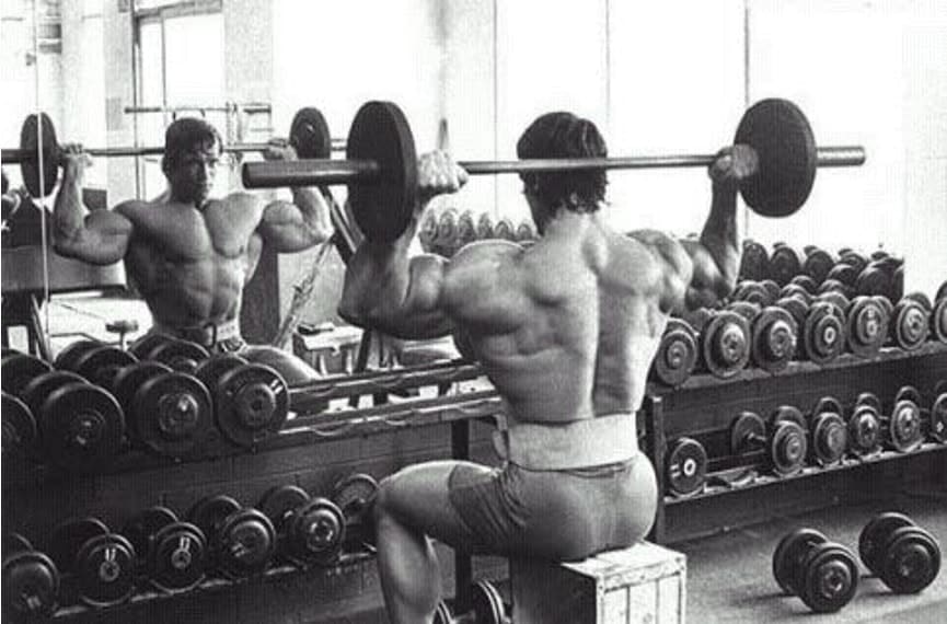 Treino de Ombros do Arnold Schwarzenegger Desenvolvimento com Barra