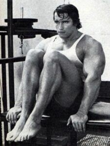 Arnold Encolhimento de Pernas Sentado no Banco