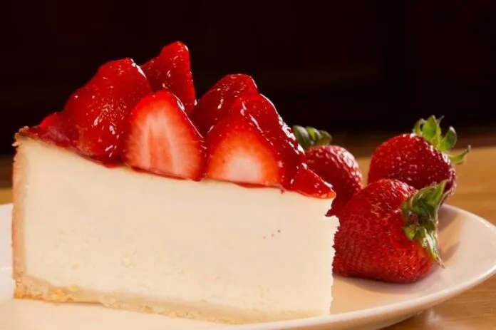 Receita de Cheesecake Light de Morango Receita de Cheesecake Light de Morango