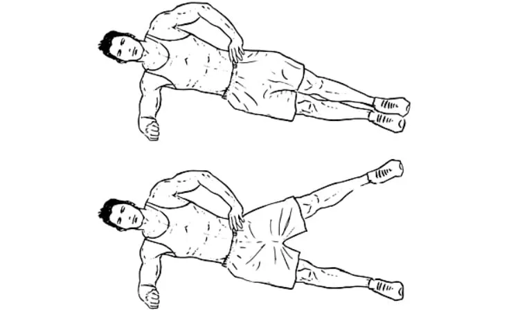 Treino para fortalecer o Core - Prancha Lateral