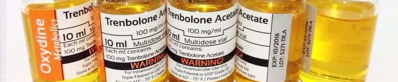 Frascos de Trembolona, suplemento para musculação e performance.