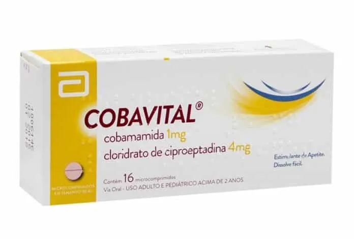 Caixa de Cobavital com ingredientes e informações principais.