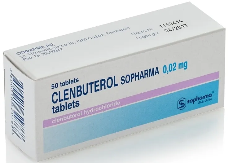 Comprimidos de Clenbuterol para queima de gordura e definição muscular.