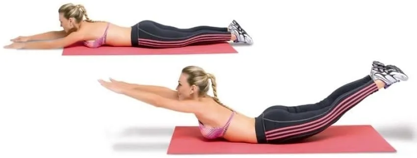 Exercícios para lombar Flexão Lombar Deitado