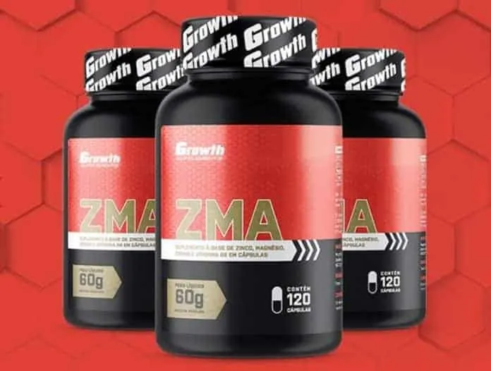 Suplemento ZMA para crescimento hormonal e aumento de testosterona.