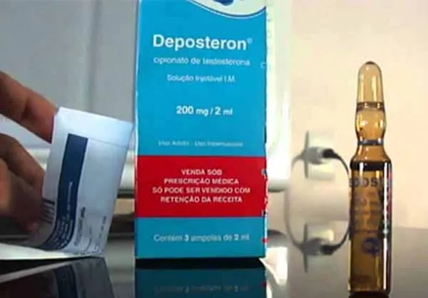 Quais os efeitos colaterais do Deposteron?